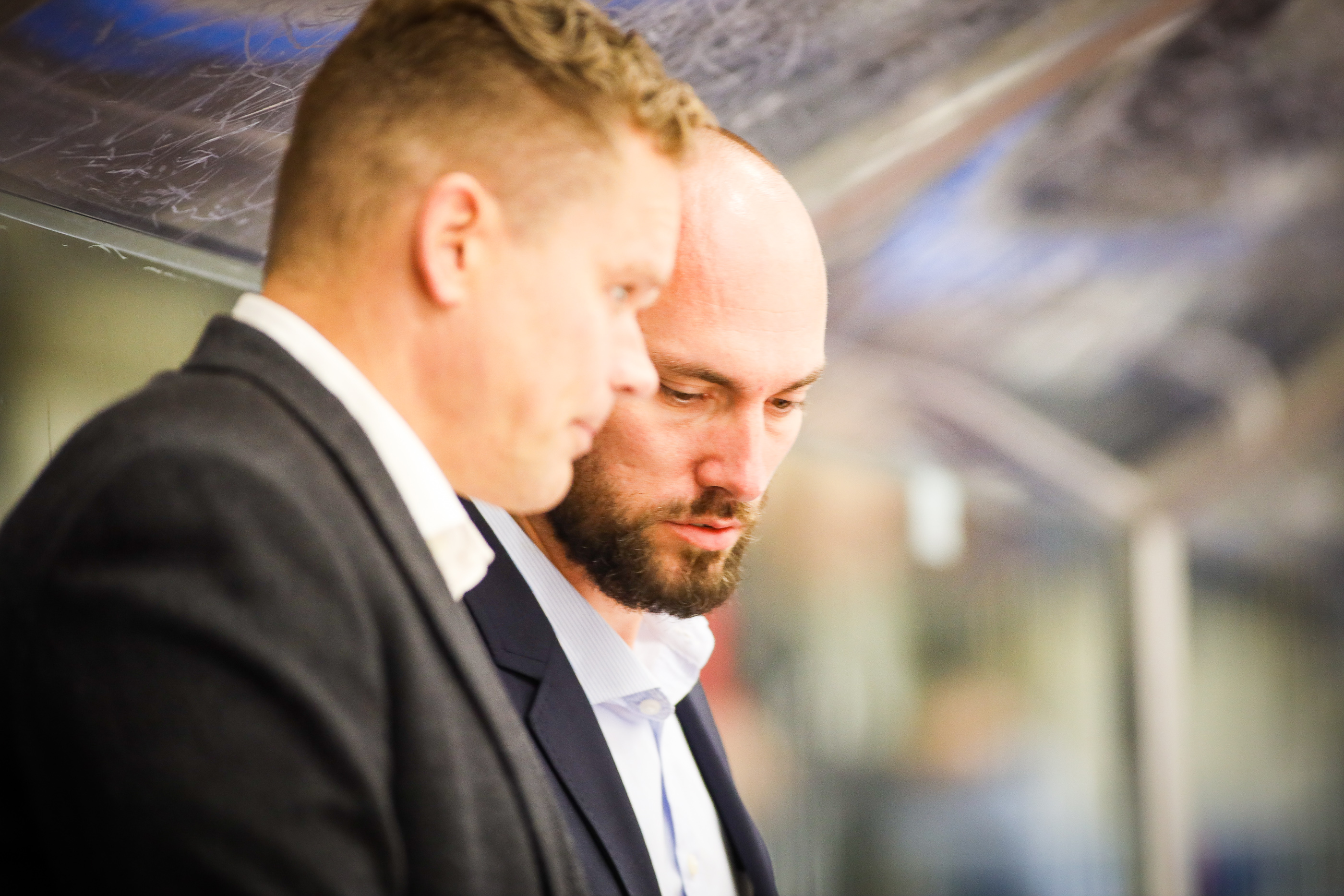 Trænerteamet Riku-Petteri Lehtonen og Morten Andreasen // Foto: Steen M.